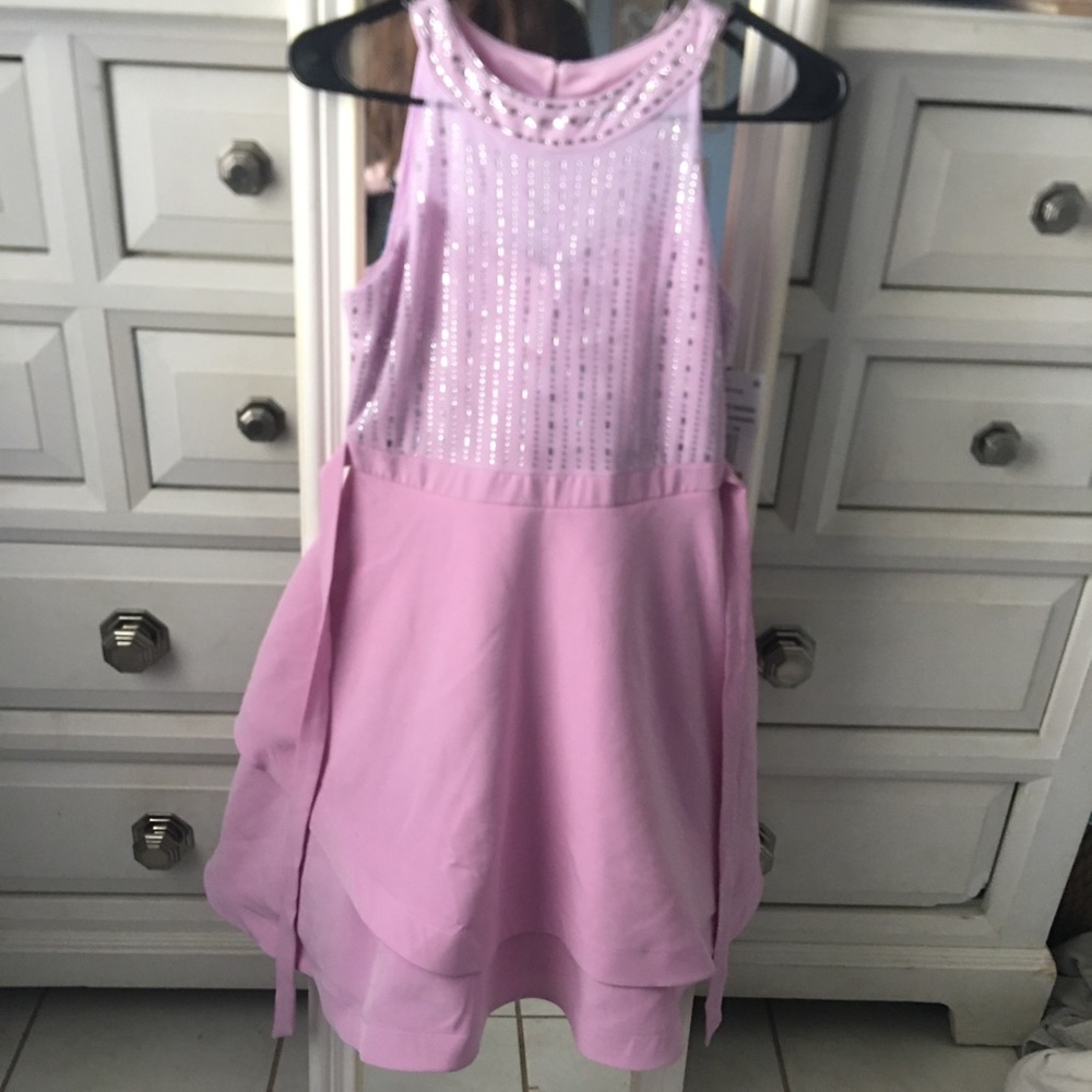 lavender girls party dress
